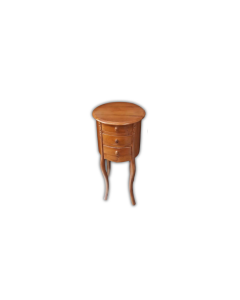 Round Nightstand (3 Drawers)